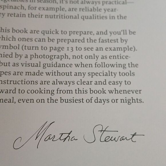 Martha Stewart Fresh Flavor Fast Cookbook Full Color Seasonal Menus Soft Cover - Picture 7 of 10